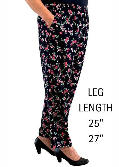 Emma Pink Flower Trousers